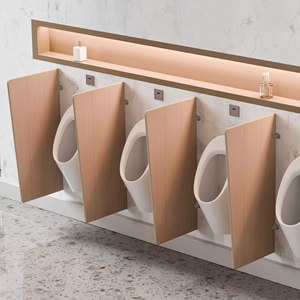 Nhỏ gọn <span class=keywords><strong>HPL</strong></span> áp lực cao Laminate <span class=keywords><strong>Board</strong></span> thiết kế hiện đại cho bệnh viện và trường học nhà vệ sinh phân vùng & chia BồN TiểU - Product Image 4