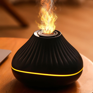 Nuevo 160ml Mini Usb Fire Humidificadores Habitación Hoguera Luz de llama volcánica Humidificadores de aire Difusor de llama Humidificador Enchufe USB Hotel - Product Image 5