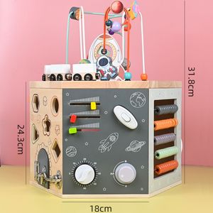 Bébé éducation planche occupée <span class=keywords><strong>Cube</strong></span> <span class=keywords><strong>d</strong></span>'<span class=keywords><strong>activité</strong></span> <span class=keywords><strong>en</strong></span> <span class=keywords><strong>bois</strong></span> multi fonction boîte occupée <span class=keywords><strong>en</strong></span> <span class=keywords><strong>bois</strong></span> labyrinthe de perles - Product Image 6