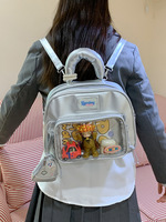 Mochila Ita Personalizada con Diseño de Cordero Adorable, Bolsa Ita Transparente para Exhibición de Mercancía de Anime con Ventana Transparente
