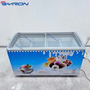 Vitrine Réfrigérée à Glace Coulissante avec Plateau en Verre pour Grand Magasin et Centre Commercial - Product Image 5