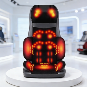 Hochwertige Großhandels-Massageauflage aus Leder und ABS-Material Shiatsu-Knetmassage-Heizmatte für Zuhause, Auto und Bürostuhl - Product Image 4