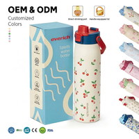 Nouvelle conception, thermos de voyage en acier inoxydable 18/8 à double paroi, isolé sous vide, avec logo personnalisé, couvercle de type paille, maintien thermique de 12 à 24 heures