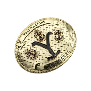 Изготовленный на заказ, желтая монета, Пряжка для монет, военный сувенир из военно-морского флота, подарок для вождей военно-морского флота - Product Image 6