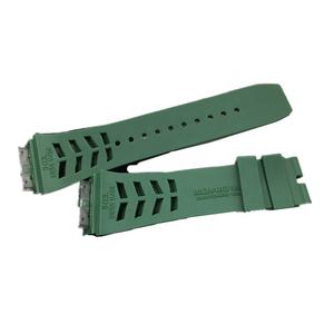 Bracelet de montre en silicone caoutchouc imperméable de haute qualité <span class=keywords><strong>Richard</strong></span> <span class=keywords><strong>Miller</strong></span> de remplacement 25 mm Luxe Jaune/Orange Respirant 20 mm - Product Image 6