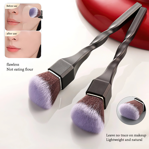 Nouvelle <span class=keywords><strong>Brosse</strong></span> à Fond de Teint à Manche Spirale, Tête Plate, Sans Absorption de Poudre, pour une Application Naturelle, Correcteur Portable Doux - Product Image 2