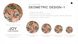 Missjoy — service <span class=keywords><strong>de</strong></span> table en porcelaine, poterie colorée, Style anglais - Product Image 6