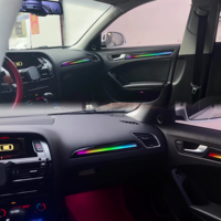 Éclairage intérieur LED pour Audi A4L B8 Q5 2009-2017, éclairage ambiant symphonique ciel étoilé 64 couleurs, accessoires décoratifs