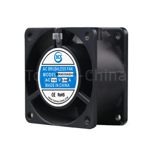 Ventilador de refrigeración de CA 60*60*30mm 220V 110V 230V Ventilador axial con rodamiento de bolas con marco de aluminio - Product Image 2