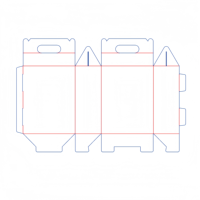 Boîte en carton ondulé robuste pliable avec poignée, personnalisable avec logo doré estampé à chaud, pour cadeaux et usages multiples en vente au détail
