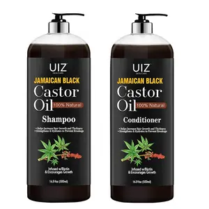 Natural Organic Jamaican Black Castor Oil Shampoo And Conditioner Hair Growth Strength Sulfate Free Hair Care Set