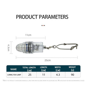 Lampe de pêche LED étanche multi-modes pour calamar et crevettes, lumière clignotante pour la pêche en eau profonde, vente en gros - Product Image 4