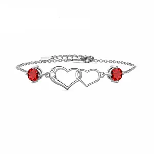 Gioielli da donna in argento 925 sterling bracciale in argento braccialetti di alta gioielleria braccialetto di moissanite