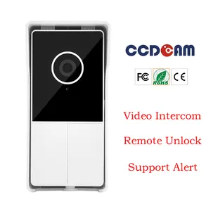 Sonnette de porte personnalisée, système d'interphone sans fil avec caméra de sécurité domestique CCTV 1080 P