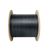 Cable de caída FTTH al por mayor de fábrica 1 núcleo 3 alambre de acero fibra gota 1 hilo con mensajero