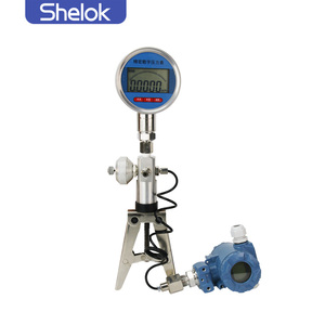 Göstergeler/vanalar/güvenlik cihazları için Shelok 0 ~ 1.6MPa (230Psi) manuel basınç testi pompası hidrolik kalibratör ASTM B40.100 sertifikalı - Product Image 1