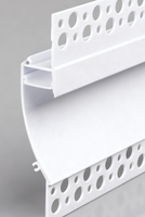Profilé LED linéaire pour mur, coin, plafond, 98*19 mm, anodisé, pour plâtre, cloison sèche, profilé en alliage d'aluminium