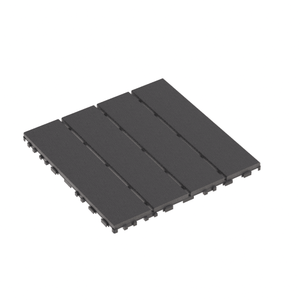 Azulejos de cubierta entrelazados de plástico y madera DB, paquete de 44, 12 "x 12", cubierta cuadrada impermeable para patio al aire libre para uso en todo tipo de clima - Product Image 2