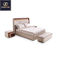 Meubles de luxe modernes, lit souple sur mesure italien, design de chambre à coucher de luxe, lit de haute qualité