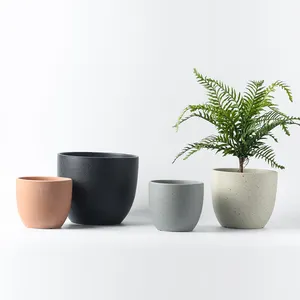 pot bunga nordic glaze Suppliers-Pot Bunga Keramik Dekorasi Rumah, Gaya Sederhana Nordic Modern Glasir Buram untuk Rumah