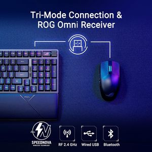 Clavier de jeu optique sans fil ROG Strix Scope II 96 % pleine taille, rétroéclairage RVB, touches programmables, connectivité tri-mode - Product Image 2