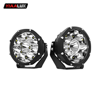 Luz LED Redonda de 5 Pulgadas para Todoterreno, Luz de Conducción con Haz de Luz Concentrado, con Soporte de Montaje en U para Camioneta, SUV, Jeep 4x4