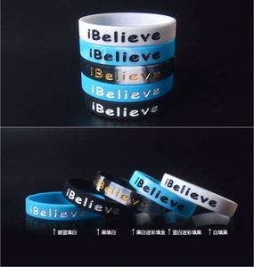 Personalized Customization Spot I Believe Silicone <b>Bracelet</b> Student Youth Colorful Camo Sports <b>Bracelet</b> for Games - Product Image 5