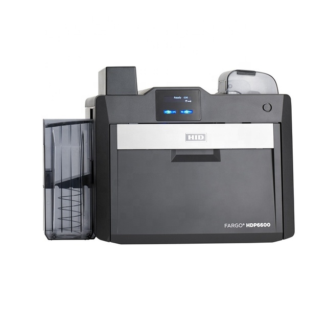 HDP 6600 Polycarbonate Printer 600 Dpi Card Printer PVC Magnetic ID Card Encoding Resin Thermal Transfer