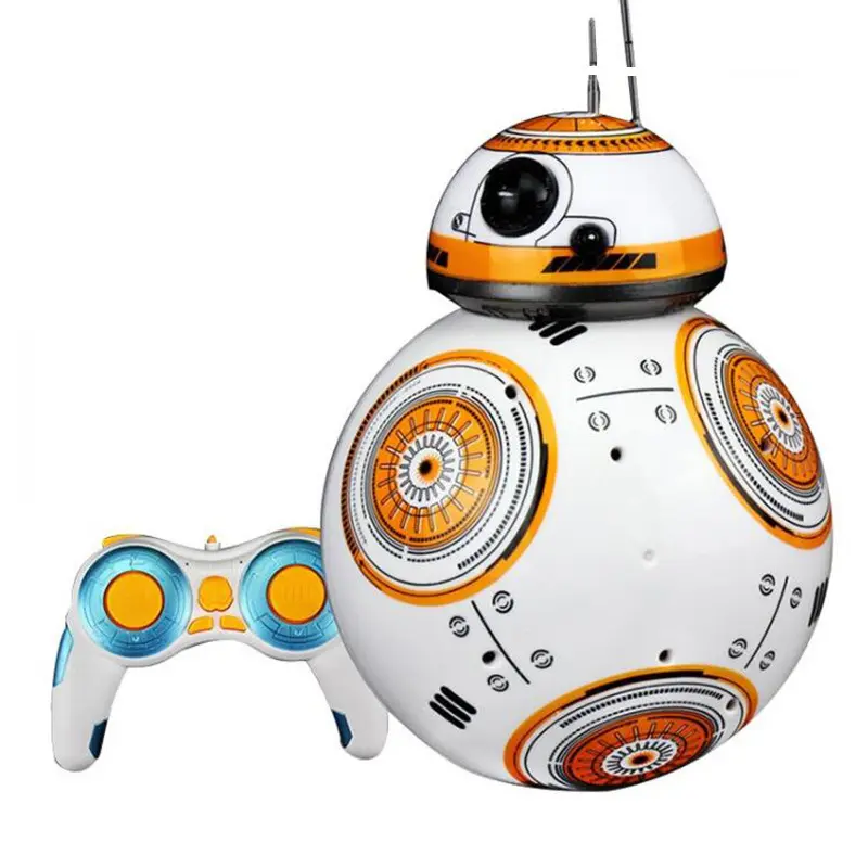 Robot Rc bola Bb-8 cerdas, bola kecil 2.4g Remote Control Droid Rc Robot aksi Figure Bb 8 Model boneka mainan anak-anak