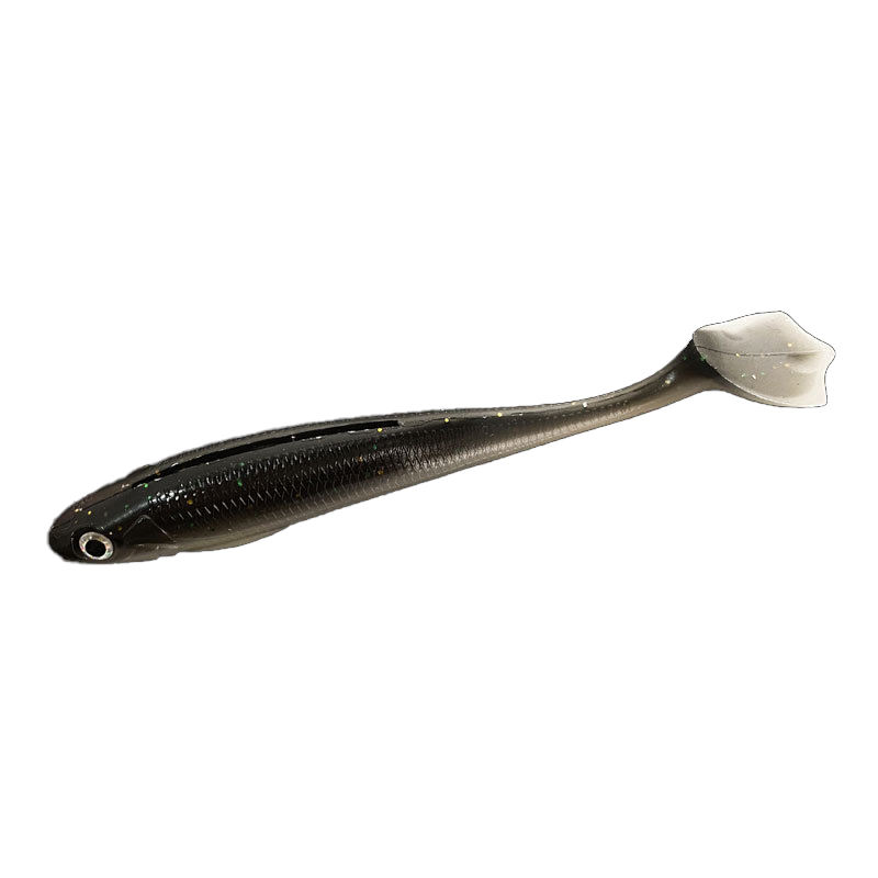 Gs Factory T-tail Fishing Lure 10cm Artificial Pvc Bulk 7colors Plastic Worm Shad Soft Bait Swim Plastics Soft Duck Foot