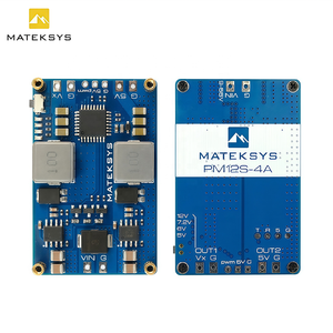 Module d'alimentation Matek PM12S-4A, double BEC <span class=keywords><strong>9</strong></span>-55V 4A 5A, crête 5V/6V/7.2V/12V sélectionnable, contrôle PWM, 50x32x7mm 18g pour drone FPV - Product Image 1
