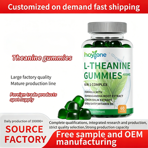 Gomitas <span class=keywords><strong>de</strong></span> L-Teanina 6 en 1 Personalizadas OEM, 400 mg <span class=keywords><strong>de</strong></span> GABA, Ashwagandha, 5-HTP, Calmante, Alivio del Estrés, Sueño Reparador, Gestión <span class=keywords><strong>de</strong></span> Energía Vegana - Product Image 2