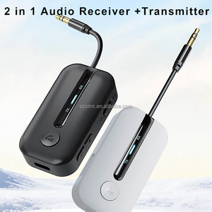 <span class=keywords><strong>Émetteur</strong></span>-<span class=keywords><strong>récepteur</strong></span> <span class=keywords><strong>Bluetooth</strong></span> 2 en 1, convertisseur audio AUX pour <span class=keywords><strong>voiture</strong></span>, matériau ABS pour haut-parleurs, téléviseurs, ordinateurs, écouteurs sans fil - Product Image 1