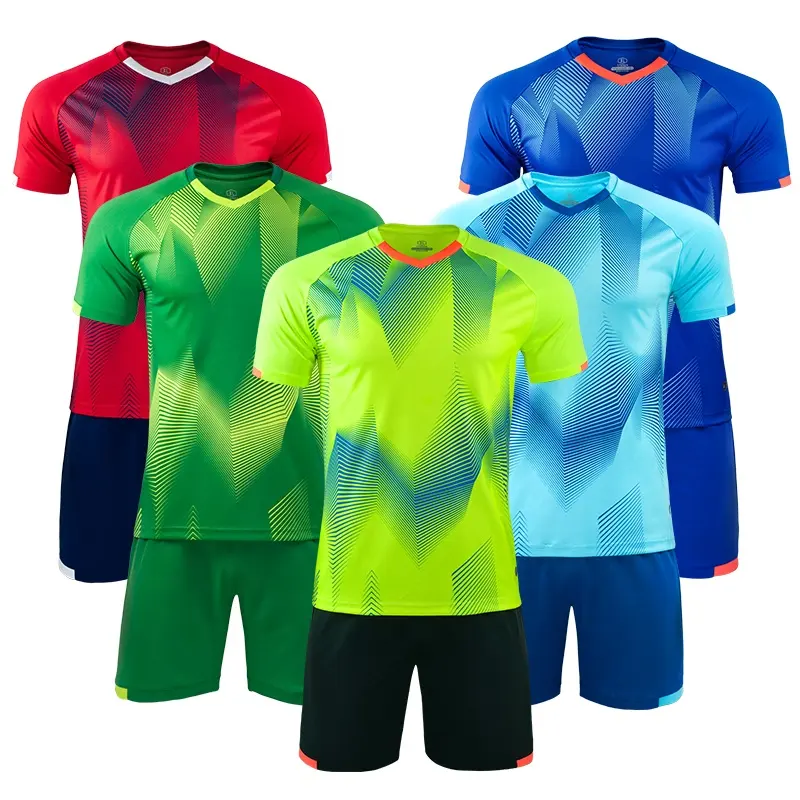 Wholesale Price Sublimation Youth Adult quick dry Soccer Jersey with Good service and High Quality