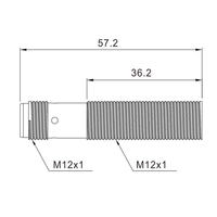 Sensor Anti-Slak Gelembung Las TWF12-04POE dengan Jarak Deteksi 4mm, Output PNP, Enklosur IP67, Koneksi M12