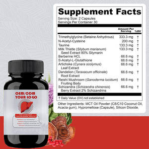 Capsules d'extrait de chardon-marie biologique OEM, soutien de la <span class=keywords><strong>vésicule</strong></span> <span class=keywords><strong>biliaire</strong></span> et du <span class=keywords><strong>foie</strong></span>, compléments alimentaires à base de plantes avec curcuma et betterave pour adultes - Product Image 4