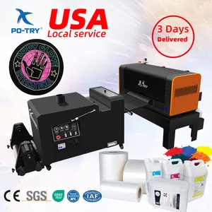 PO-TRY Dtf Printer Dtf Printer With Powder Shaker And Oven Digit T Shirt A3 Dtf Printer I3200 Printing Machine