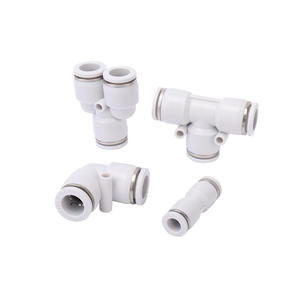 Tuyau pneumatique souple blanc à connexion rapide en PVC à passage direct, PY à deux voies, PE à trois voies, en forme de L, en forme de Y, en forme de T - Product Image 1