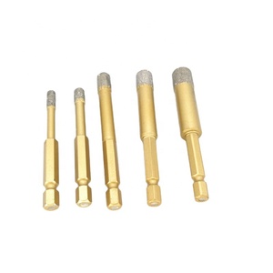 Chân không brazed kim cương khoan khoan bit đầy với sáp làm mát lục giác 1/4 "Shank Adapter/kim cương khoan bit/kim cương Lỗ SAW - Product Image 1