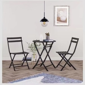 Ensemble <span class=keywords><strong>table</strong></span> et chaises de balcon <span class=keywords><strong>table</strong></span> et chaise d'extérieur pliantes imperméables en <span class=keywords><strong>fer</strong></span> forgé terrasse loisirs <span class=keywords><strong>table</strong></span> et chaise de cour - Product Image 4
