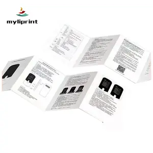 Custom Premium Coated Paper Logo Print Folding Flyer Catalogue Pamphlet Booklet Instruction Manual Leaflet Brochure Printing