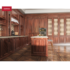 Mobili di Lusso Snimay, Design Completamente Personalizzato, Set di Armadietti da <span class=keywords><strong>Cucina</strong></span> in Legno Massello Laccato in Stile Classico Antico - Product Image 3