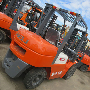 Chariot élévateur diesel manuel 3 tonnes Heli FD30 FD35, mini transpalette avec siège conducteur, moteur AC, longueur fourche 1070 mm, largeur fourche 150 mm, tout-terrain - Product Image 2