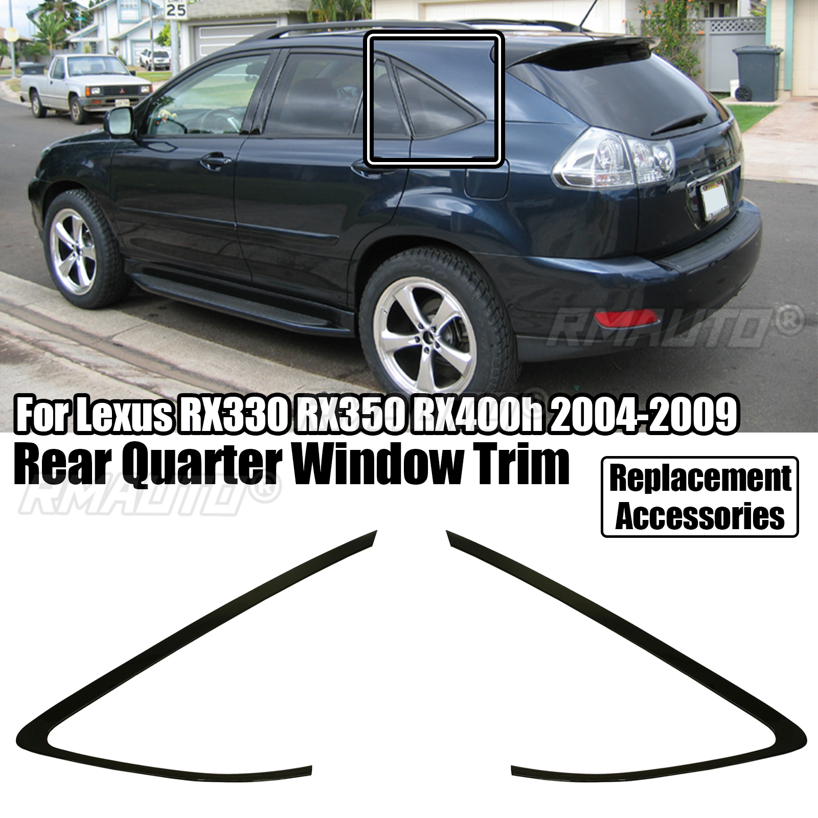 Glace De Rétroviseur Chauffante Gauche/droite Pour Lexus RX300/RX350/RX400h (2003-2008) - Remplacement Direct, Plug & Play