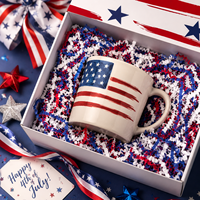 100g de rubans en papier froissé rouge, blanc et bleu, en forme de cœur, pour la décoration de boîtes cadeaux patriotiques USA, idéal pour la fête de l'Indépendance