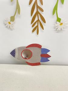 Ensemble de vaisselle sur le thème de la fusée DAMAI pour les anniversaires d'enfants, assiettes jetables, gobelets en papier, serviettes pour 8 invités - Product Image 3