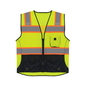 เสื้อกั๊กสะท้อนแสง CITICITYVisibility เสื้อแจ็คเก็ตสำหรับงานกลางแจ้งแบบมองเห็นได้ชัดเจน  มีกระเป๋าหลายช่อง เสื้อกั๊กนิรภัยสำหรับงานสำรวจและก่อสร้าง พร้อมซิปและตาข่าย - Product Image 1