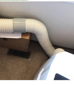Conditionneur d'air manuel portable pour la maison, <span class=keywords><strong>raccord</strong></span> d'évacuation, ABS écologique durable de 2,0 mm d'épaisseur, s'adapte au tuyau de 5,9 pouces RJ - Product Image 6