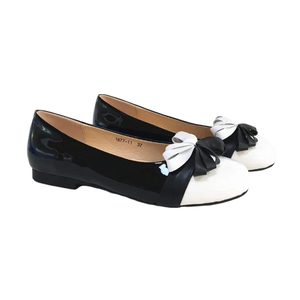 New fashion cute round toe bow snake pattern ladies <span class=keywords><strong>mocassini</strong></span> in pelle scamosciata scarpe casual in pelle nera appartamenti taglia nera 8 scarpe da <span class=keywords><strong>donna</strong></span> - Product Image 4