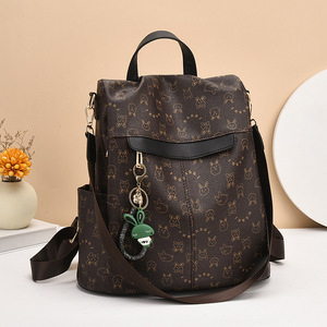 Sac à dos tendance coréen pour femme 2026, en cuir PU souple, polyvalent, avec fermeture éclair, idéal pour les étudiantes - Product Image 1